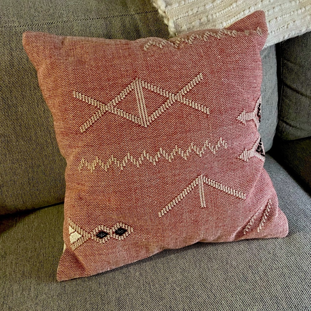 West Elm pillow and insert, 18x18